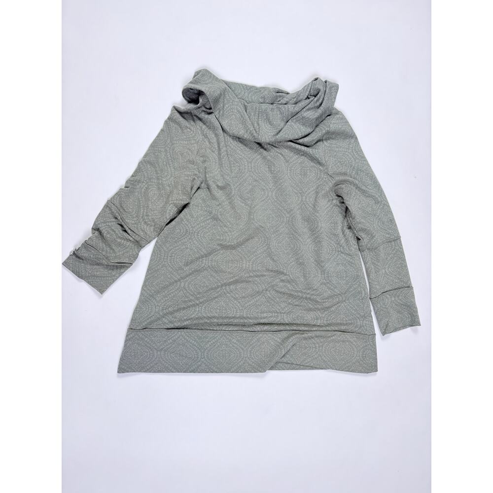 Soft Surroundings Sage Green Draped Cowl Neck Tunic - Picture 11 of 14